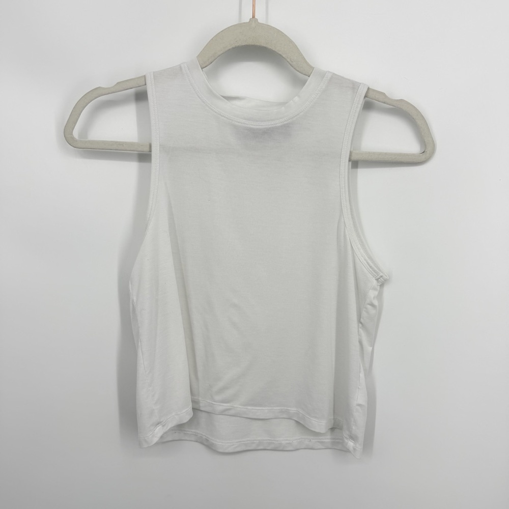 Athleta Studio Crop Tank in White Size XXS #232570